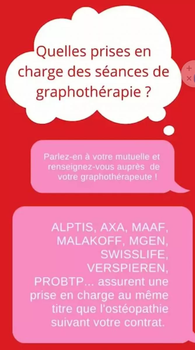 Prise en charge des séances de graphothérapie?