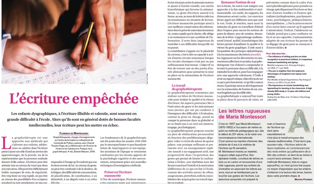 Article du magazine Sciences Humaines d'Avril 2021
